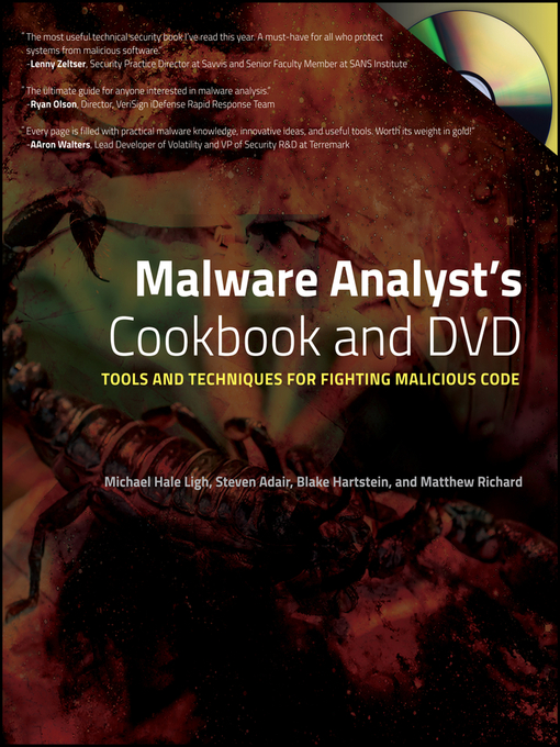 Title details for Malware Analyst's Cookbook and DVD by Michael Ligh - Wait list